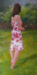Kaye in the Garden oil on canvas